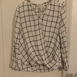 stripped wrap shirt